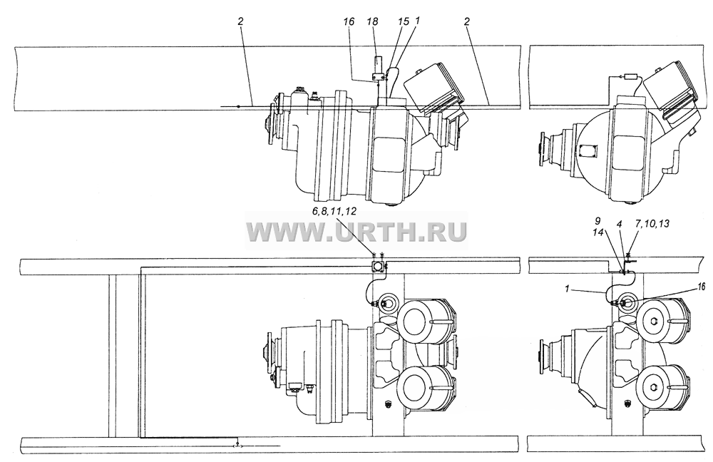 6520-2411020 Привод блокировки межколесных дифференциалов